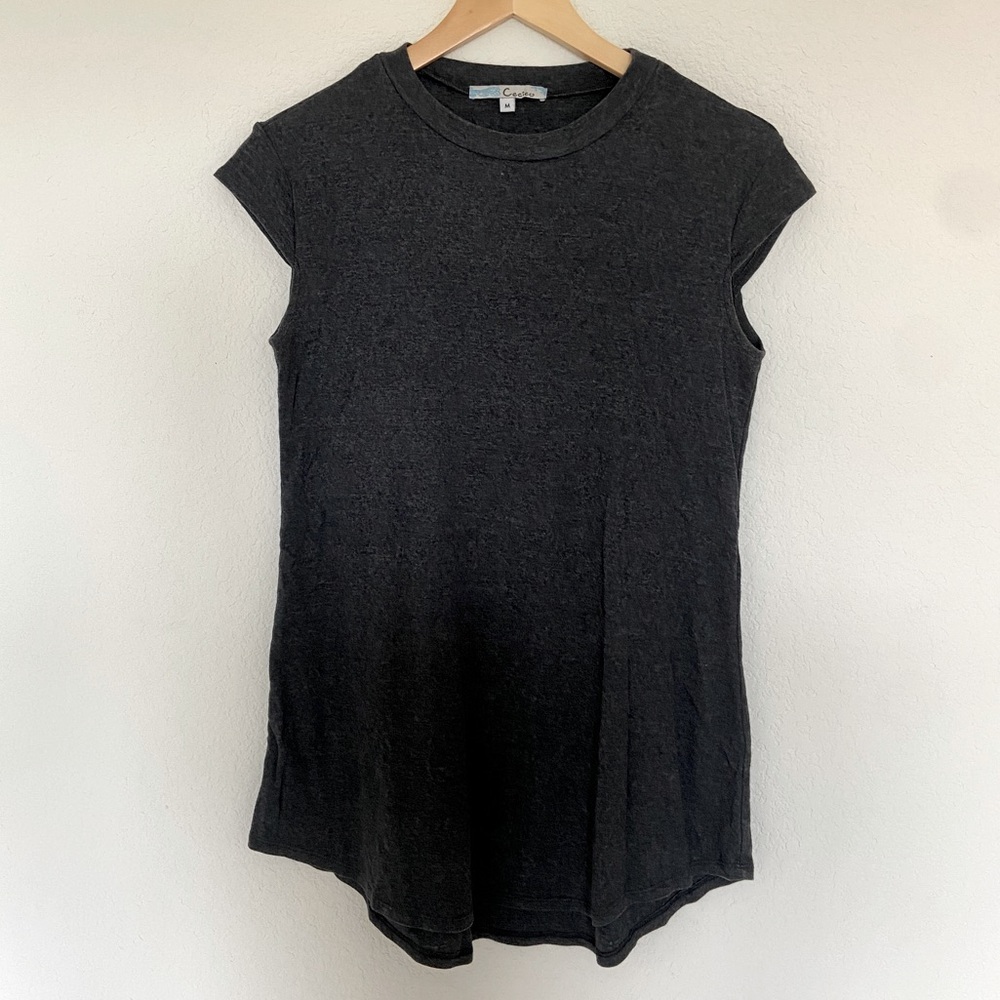 Grey Cap Sleeve Tunic